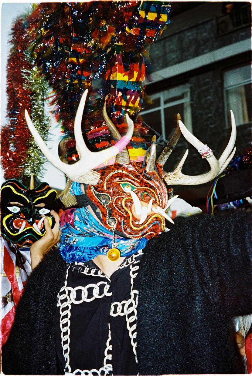 Diablada — horned devil mask